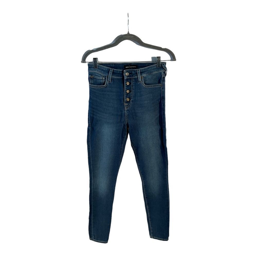 True Religion Halle Jeans Womens 29 Blue High Rise Super Skinny Denim